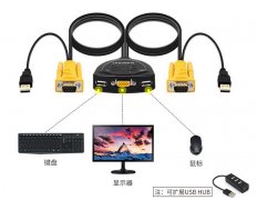 一個顯示器連接兩個主機如何切換，2臺主機一臺